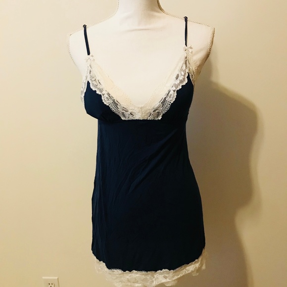 Victoria's Secret Other - Victoria's Secret Lace Slip Blue White